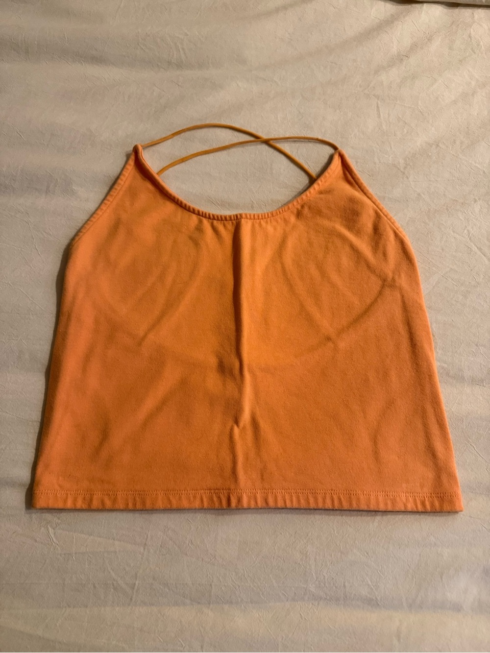 American Eagle Outfitters Orange Crisscross Strap Camisole